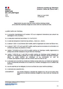 Lire la suite à propos de l’article Arrêté de la Préfecture Maritime de l’Atlantique ouvrant de nouvelles zones d’écopage pour les Canadairs